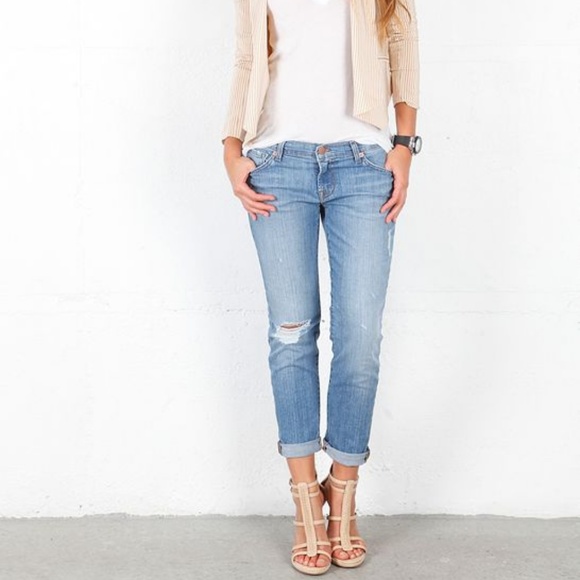 J Brand Denim - J Brand distressed boyfriend jeans | ripped cuffed